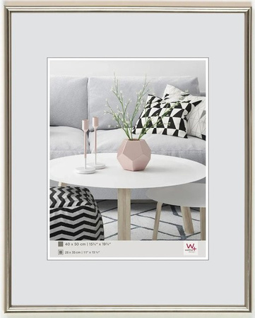 Walther Design Galeria Kunststoff Bilderrahmen Modern Silber B: 70 cm, H: 100 cm