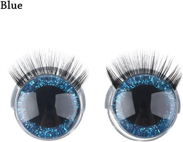 Discover Intime 3D Augen mit Wimpern, Sicherheitsaugen, blau, Zubehör, ab 6 Jahren - Bild 1