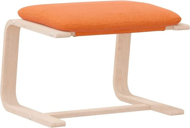 vidaXL Fußhocker Gelb mit abnehmbarem Stoffbezug, B/T/H: 51 x 41 x 40 cm - Bild 1