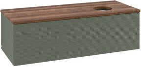 V&B Waschtischunterschrank Antao mit Frontstruktur und Beleuchtung in Grün, B/T/H: 120 x 50 x 50 cm - Bild 1