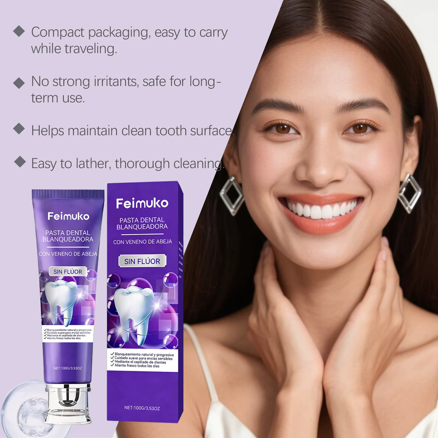 Oralhoe Bienengift Lila Zahnpasta mit Hydroxylapatit, Unisex - Bild 4