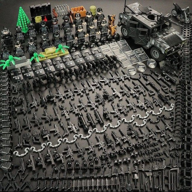 Leil WW Nacht Special Forces SWAT Jeep Kombination, Spielzeug Fahrzeuge - Bild 1