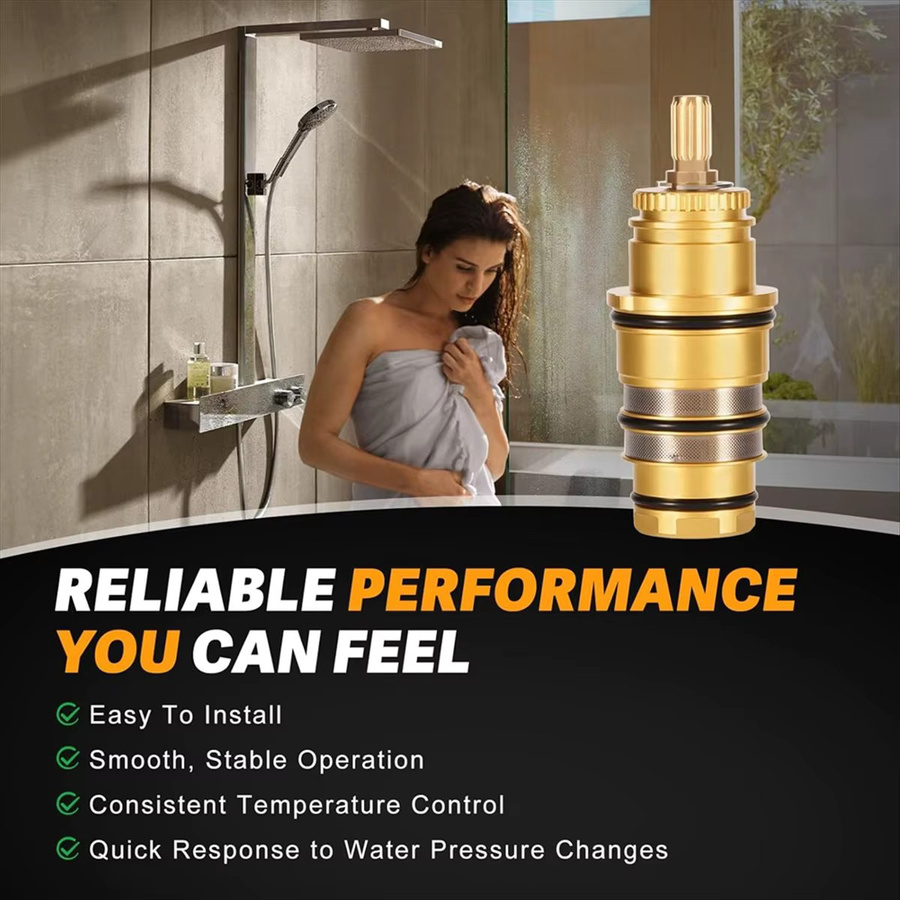 Hansgrohe Messing-Thermostatkartuschenventil 98282000 für T30 Thermostat-Duscharmaturen - Bild 4