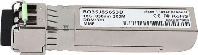 Arbor Technology SFP+-10G-F BlueOptics BO35J856S3D SFP+ Transceiver, LC-Duplex, 10GBASE-SR, Multimode Fiber, 850nm, 300M, DDM, Farbe: Silber - Bild 1
