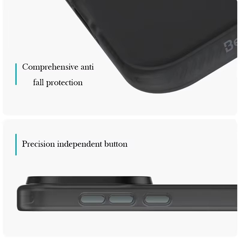 Benks Schutzhülle für OPPO Find X9 Pro mit matter Rückseite in Schwarz und Transparent - Bild 2