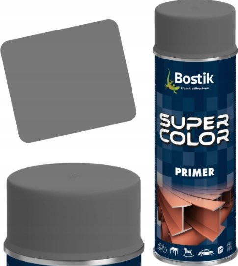 Bostik Super Color Primer Korrosionsschutz-Sprühfarbe in Grau, 400 ml - Bild 1