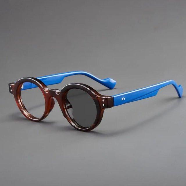 Yiran glasses Lesebrille, Rund, Vollrand, Kunststoff, grau, Damen - Bild 1