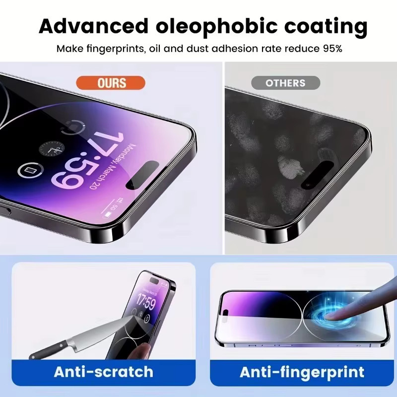 ONEVAN 2er Pack Displayschutzfolie aus gehärtetem Glas für iPhone 11, transparent - Bild 5