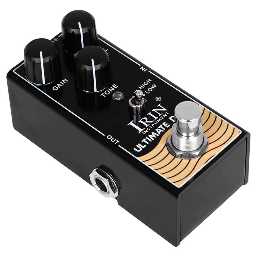 IRIN Ultimate Drive Overdrive Effektpedal in Schwarz mit True Bypass für E-Gitarren und Tube Verstärker - Bild 4