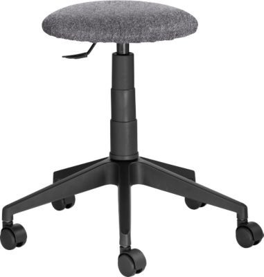 Hocker SALOON von Leyform in Anthrazit mit Stoffbezug, Durchmesser: 39 cm, Höhe: 50 bis 63 cm - Bild 1