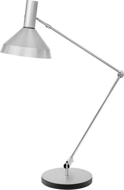 Baltensweiler Type 60 S Tischleuchte aus Aluminium in Silber, verstellbar und modern - Bild 1