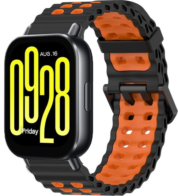 Uhrenarmband Silikon, Schwarz, für Redmi Uhr 5 Active & 5 Lite - Bild 1