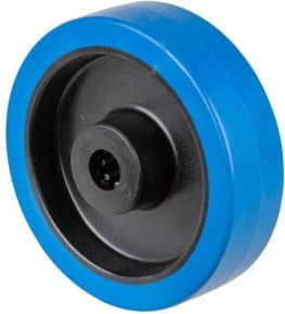 BS Rollen Gummirad B61.160 in Blau mit 160 mm Raddurchmesser - Bild 1