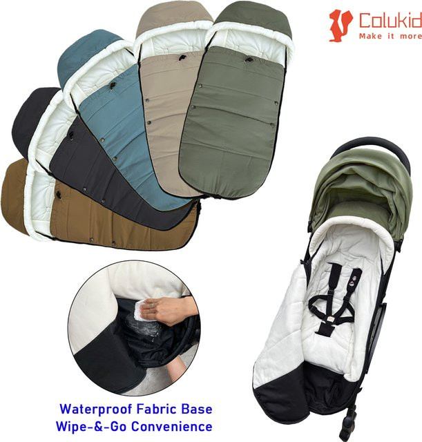 Colu Kid Warmer Fußsack für Kinderwagen in Schwarz, kompatibel mit Babyzen YOYO, YOYO+, YOYO2, Stokke YO3 und Bugaboo - Bild 1