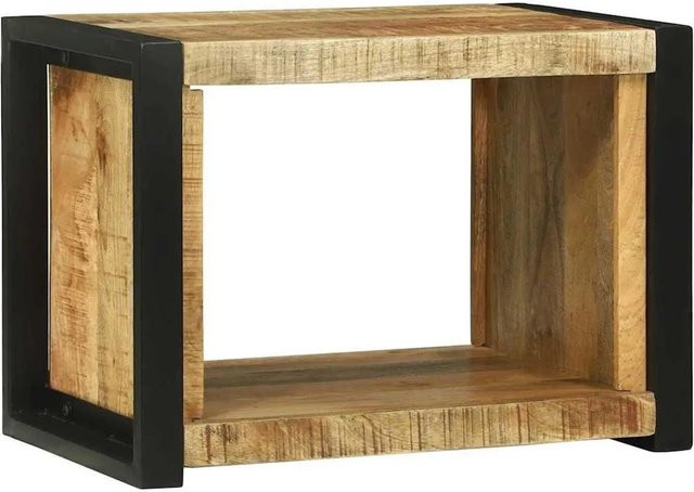 vidaXL Wandwürfel aus Mango Massivholz in Braun, B/T/H: 55 x 35 x 40 cm - Bild 1