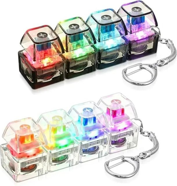 Schlüsselanhänger LED-Licht, black, Damen - Bild 1