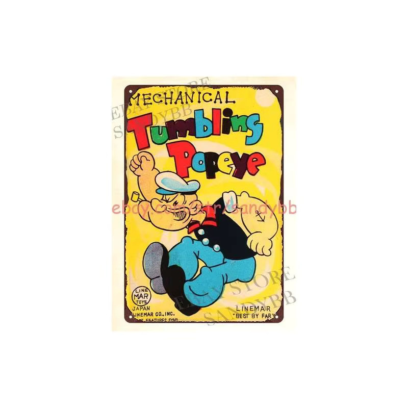 LINEMAR Wind-up Tumbling Toy, Metall, Multicolor, Retro - Bild 1