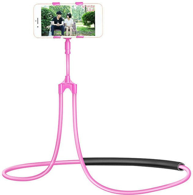 Multifunktionaler und verstellbarer Handyhalter zum Umhängen von OutsideWorld in Pink - Bild 1