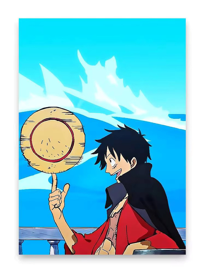One Piece Anime Poster Monkey D. Luffy HD-Leinwand Wandkunst von Bandai in Mehrfarbig - Bild 6