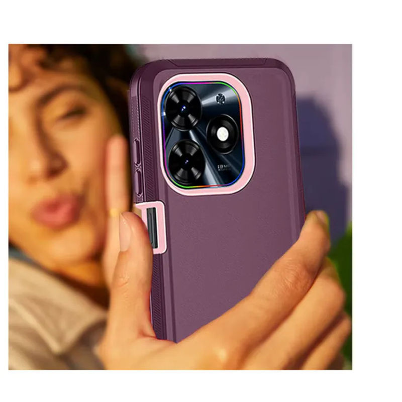 OTT Defender 3-Schicht Hybrid-Schutzhülle für Tecno Spark 10C 10 Pro 20 Pro 20C 30C 40C 40 G0 in Blau, Grün oder Lila - Bild 6