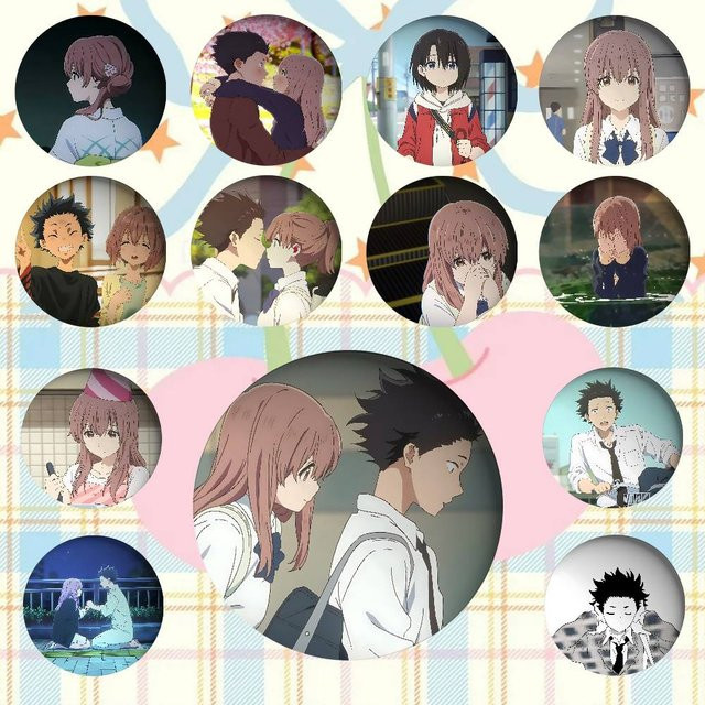 52TOYS Badge Pins Anime A Silent Voice - Bild 1