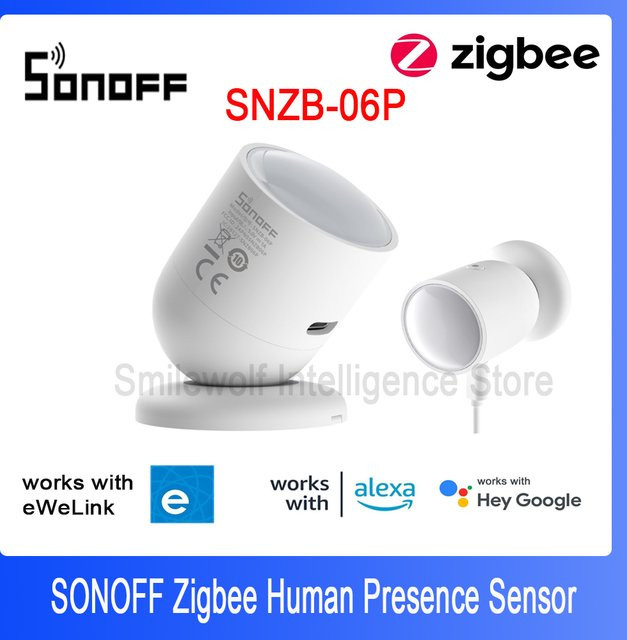 SONOFF SNZB-06P Zigbee Human Presence Sensor Radar Motion Detector für Smart Home Automation in Weiß - Bild 1