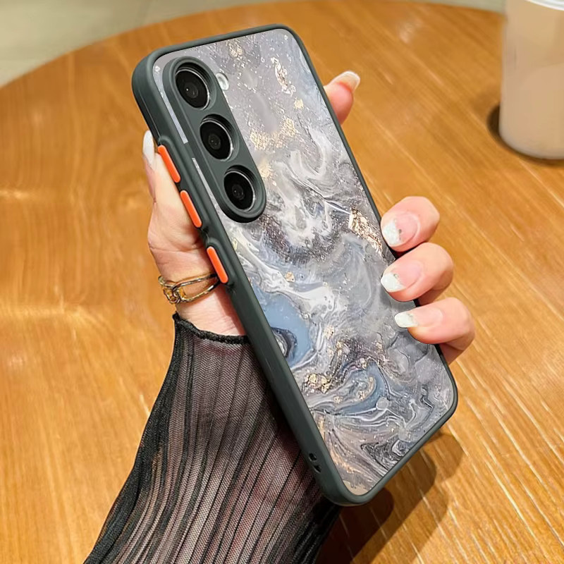 YISHANGOU Magnetische Handyhülle mit Marmor-Design für Samsung Galaxy S26 S25 S24 S23 Ultra S25 S24 FE A17 A37 A56 A55 A36 A16 in Schwarz - Bild 1