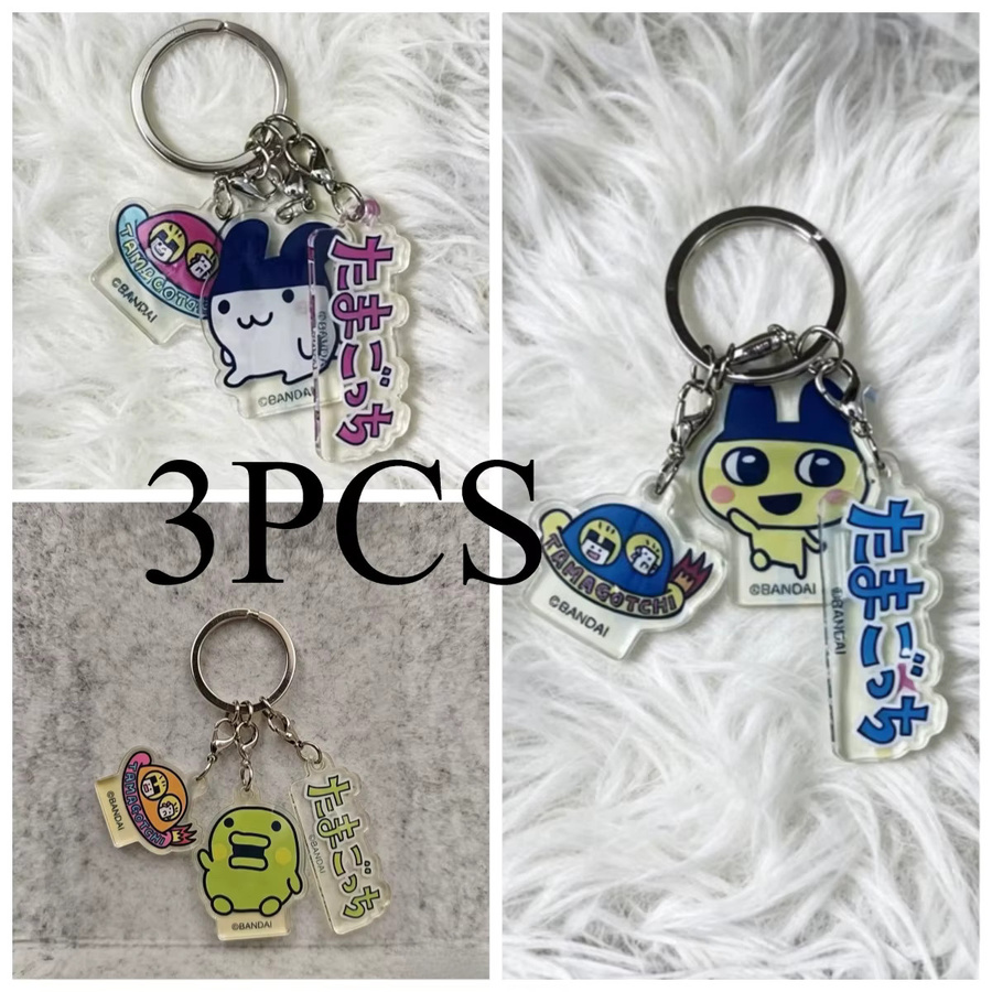 Bandai Tamagotchi Mamiko Drei-Gefolgtige Acryl-Schlüsselanhänger, Zubehör - Bild 2