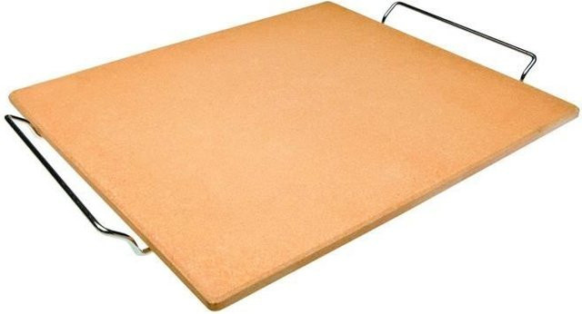 Ibili Pizzastein aus Cordierit, rechteckig, Orange, B/T/H: 38 x 30 x 1 cm - Bild 1