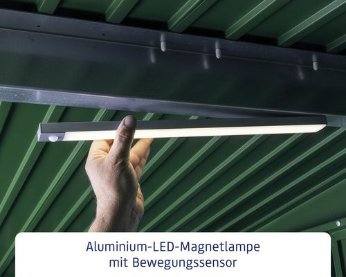 Ecostar LED Magnetlampe aus Aluminium in Silber, B/H: 3,4 x 43 cm - Bild 1