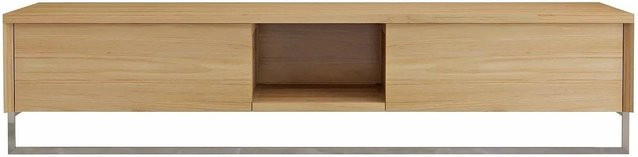 Waschbeckenunterschrank Vente-unique Kupang aus Teakholz in Naturfarben Hell, B/T/H: 140 x 50 x 32 cm - Bild 1