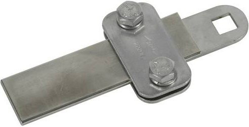 DEHN Klemmstück KS 200 B11.11 FL30X4 aus Edelstahl in Silber - Bild 1