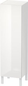 Duravit L-Cube individual Halbhochschrank mit Glastüren, weiß Hochglanz, Wandmontage, Höhe: 132 cm - Bild 1