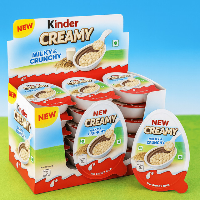 Kinder Creamy Milky & Crunchy Schokoriegel 24 x 19 g - Bild 1