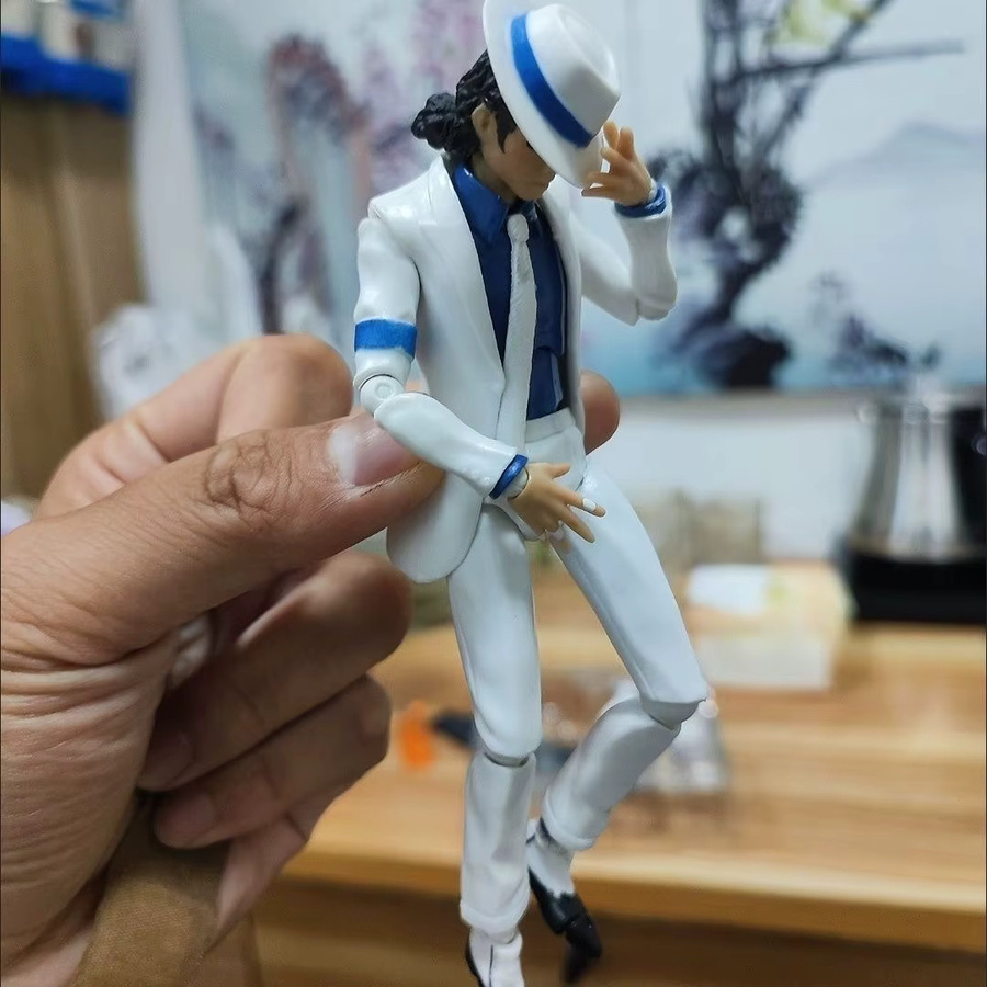 Bandai Michael Jackson Actionfigur, Smooth Criminal Moonwalk, 14cm - Bild 4