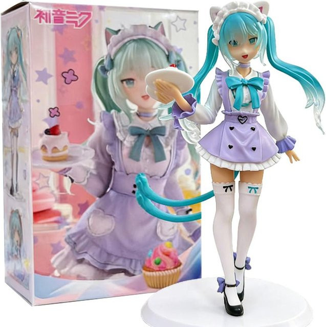 F:NEX Hatsune Miku Piapro Miku Figur, 1/7 Maßstab, Katzenohren Dienstmädchen, ab 14 Jahren - Bild 1