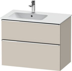Duravit Waschtischunterschrank D-Neo in Beige mit 1 Schrankfach und Beckenanschluss links, B: 81 cm, T: 46,2 cm, H: 62,5 cm - Bild 1