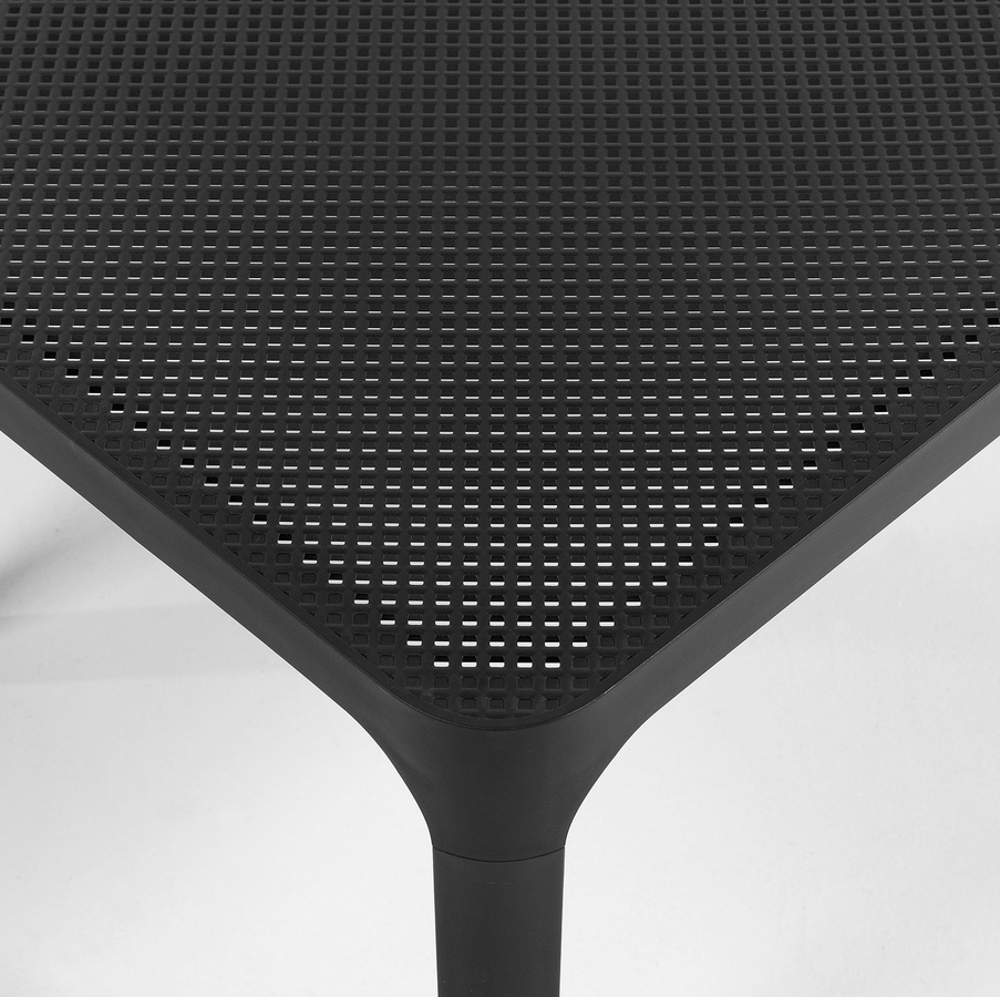 Nardi Net Tisch 100 Garten- und Terrassentisch aus pulverbeschichtetem Aluminium in Schwarz Matt - Bild 2