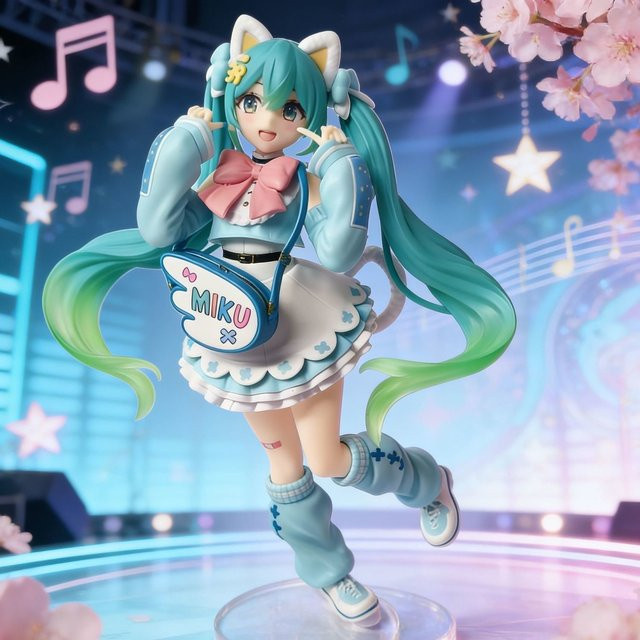 Bandai Vocaloid Hatsune Miku Actionfigur, Einzelfigur - Bild 1