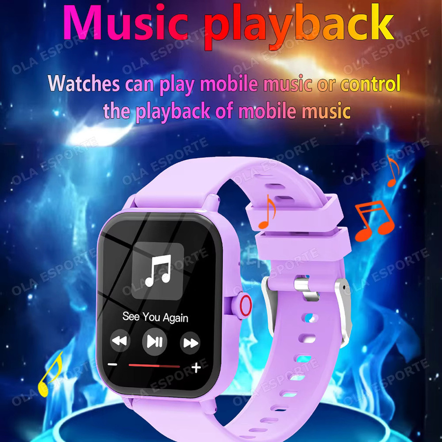 Ola Esporte Smartwatch, Silikon, Purple, Unisex, Wasserdicht - Bild 2