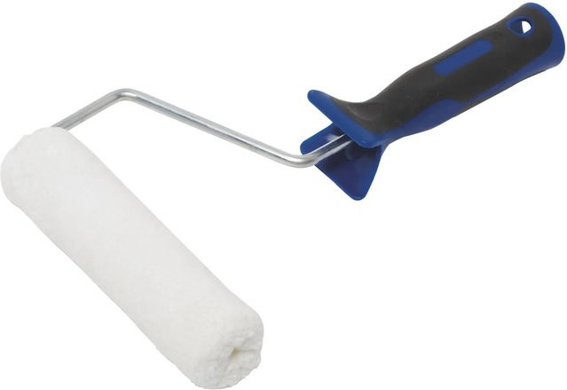 LUX-TOOLS Lasuren-Roller für Dickschicht-Lasur mit Softgriff in Schwarz-Blau, Breite: 15 cm - Bild 1