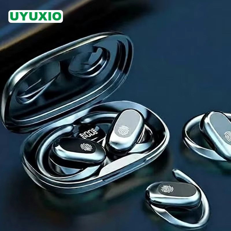 UYUXIO KI-Sprachübersetzungs-Kopfhörer OWS In-Ear Echtzeit-Übersetzer für iPhone und Android, 144 Online-Sprachen, Schwarz - Bild 2
