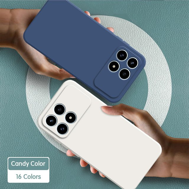 Original Silikon Handyhülle für Xiaomi Poco F8 Pro Ultra 5G mit weicher interner Beflockung in Schwarz und Multicolour - Bild 1