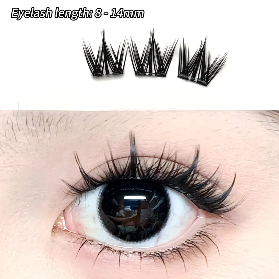 BQI Künstliche Wimpern, selbstklebend, natürlich, Unisex - Bild 3