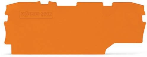 WAGO 2002-1992 Abschlussplatte in Orange, 100 Stück - Bild 1