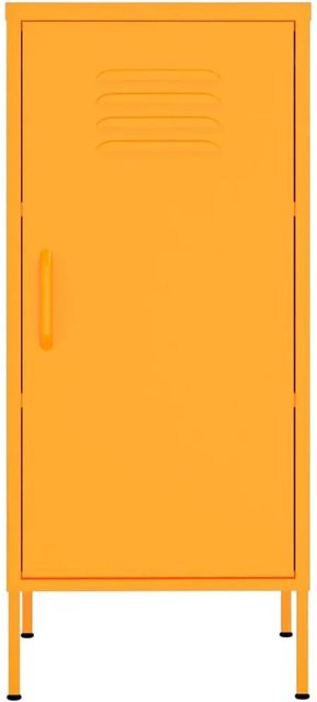 vidaXL Lagerschrank aus Stahl in Gelb mit Regalböden, B/T/H: 42,5 x 35,0 x 101,5 cm - Bild 1