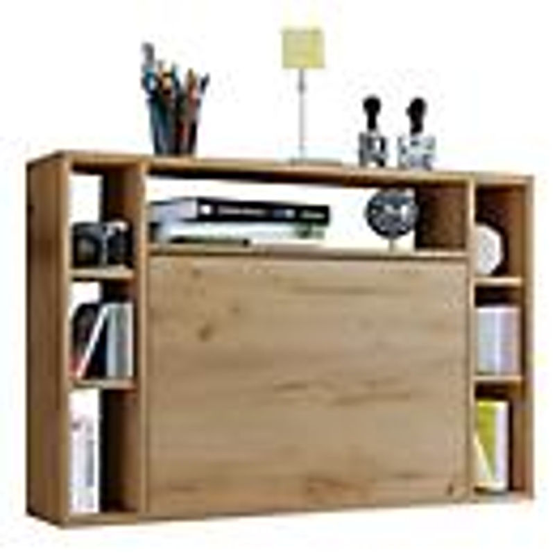 VCM Wandschreibtisch Wandila als Klapptisch für das Home Office in Honig-Eiche, B: 90 cm, H: 60 cm, T: 20 cm - Bild 5