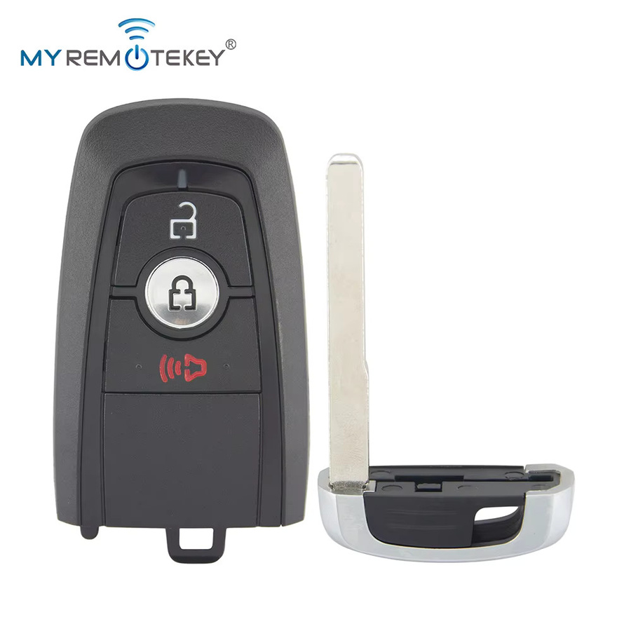 MYREMOTEKEY Smart Auto Schlüsselanhänger Fernbedienung mit ID49 Chip für Ford Ecosport Edge Explorer in Schwarz - Bild 2