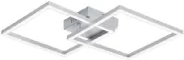 NETTLIFE LED Pendelleuchte aus Kunststoff in Silber, modern und höhenverstellbar