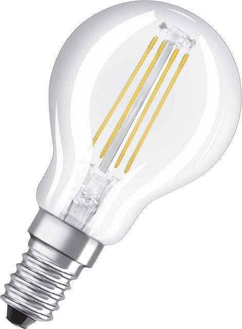 Osram LED-Leuchtmittel E14 Tropfenform Vintage transparent, 4 W, 470 lm, Höhe: 7,8 cm, Durchmesser: 4,5 cm - Bild 1